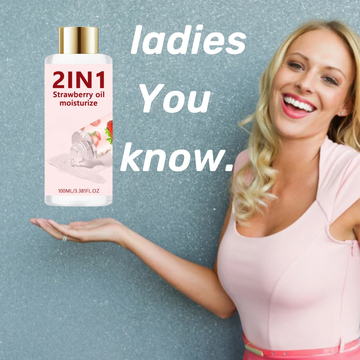 Women massage oil